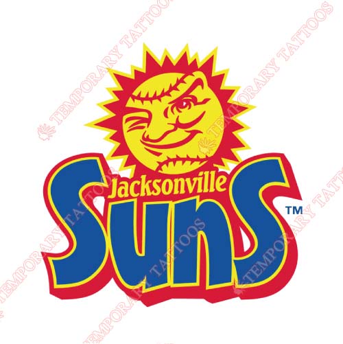 Jacksonville Suns Customize Temporary Tattoos Stickers NO.7730
